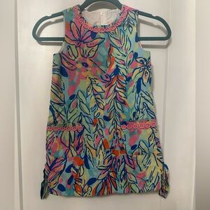Lilly Pulitzer Colorful Girls Dress with front pockets